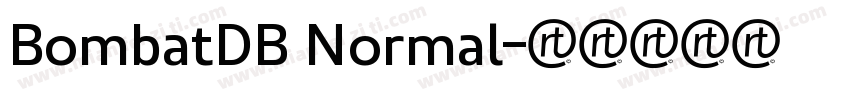 BombatDB Normal字体转换